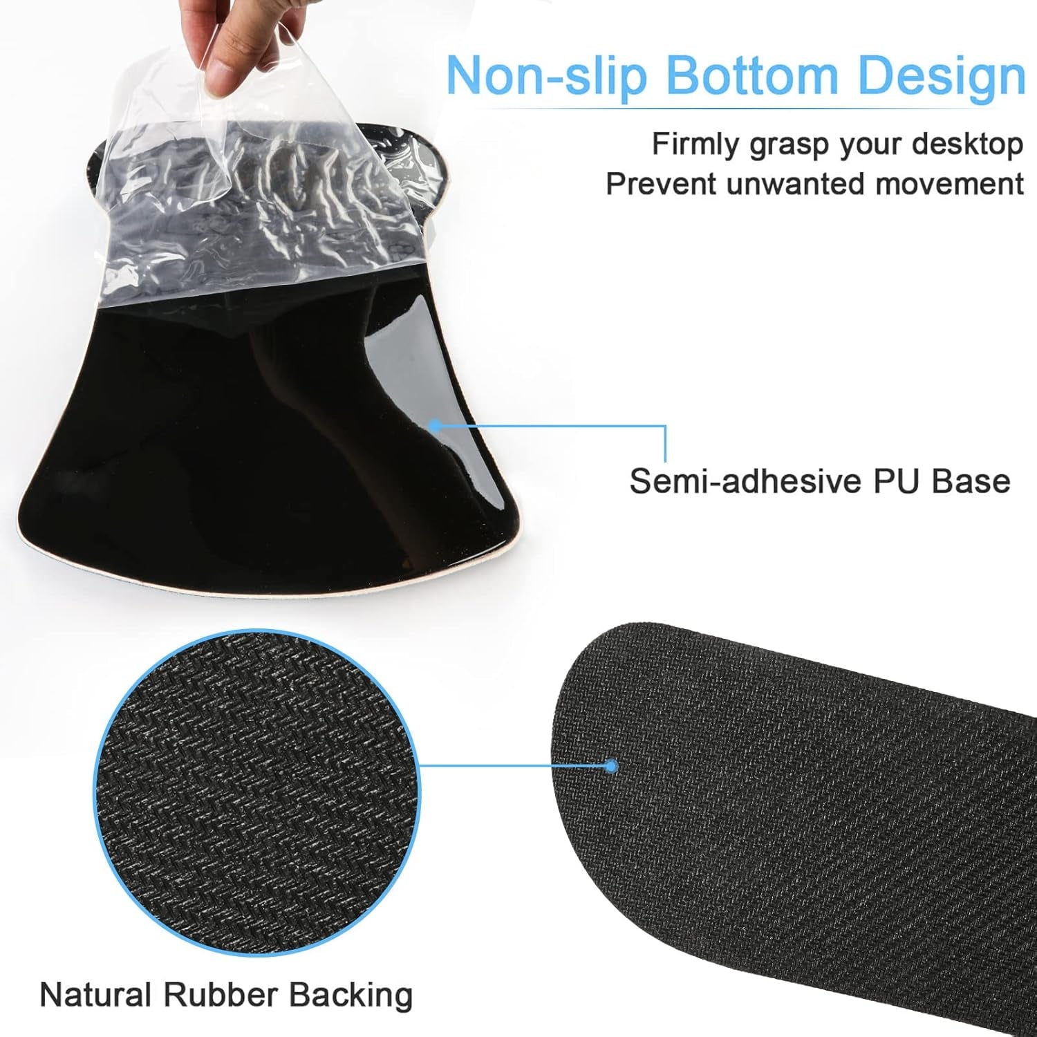 Keyboard Wrist Rest Pad and Mouse Wrist Rest Support Mouse Pad Set, Non Slip Rubber Base Wrist Support with Ergonomic Raised Memory Foam for Easy Typing & Pain Relief, Tropical Leaves